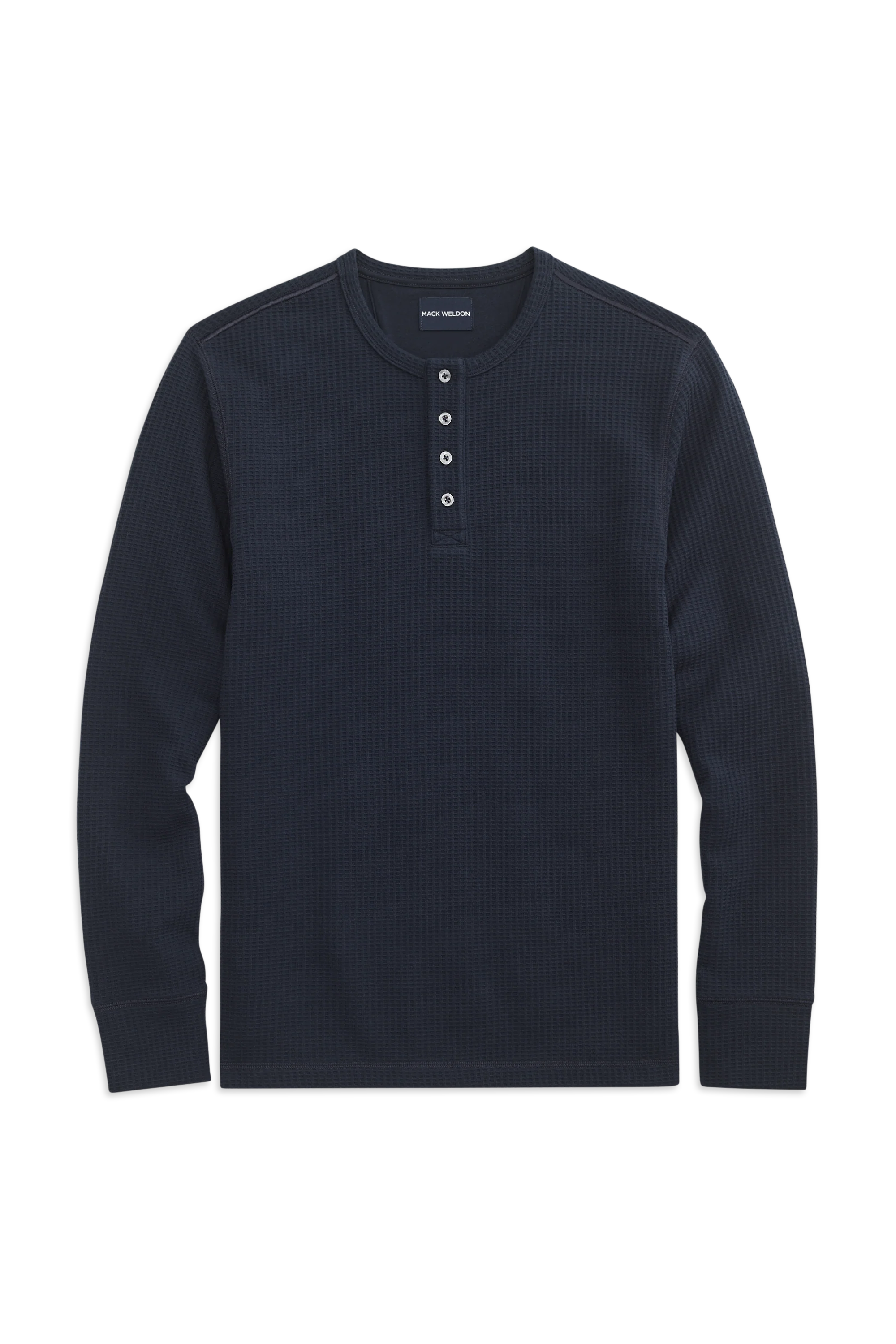 WARMKNIT Waffle Long Sleeve Henley - Image 3